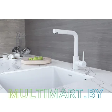 Смеситель Paulmark Kassel Ka214311-431TW (белый матовый) картинка 2